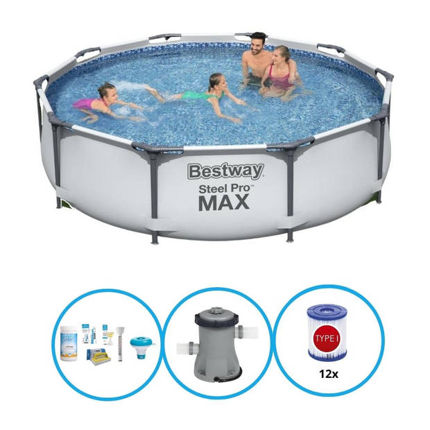 Bestway Zwembad Steel Pro MAX 305x76 cm - Zwembad Bundel