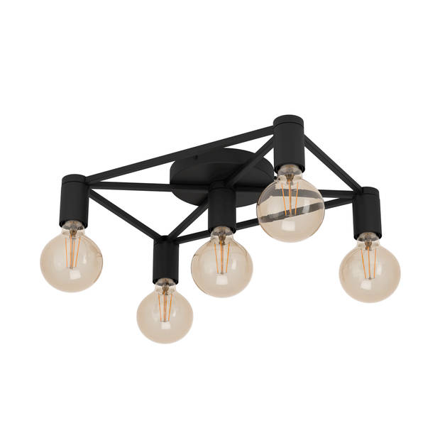 EGLO Speke Plafondlamp - E27 - 41,5 cm - Zwart