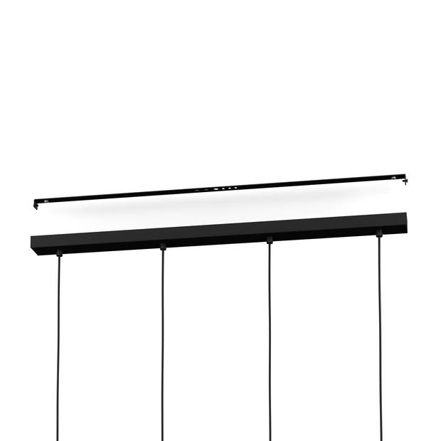 EGLO Ikeston Hanglamp - E27 - 98 cm - Zwart - Staal