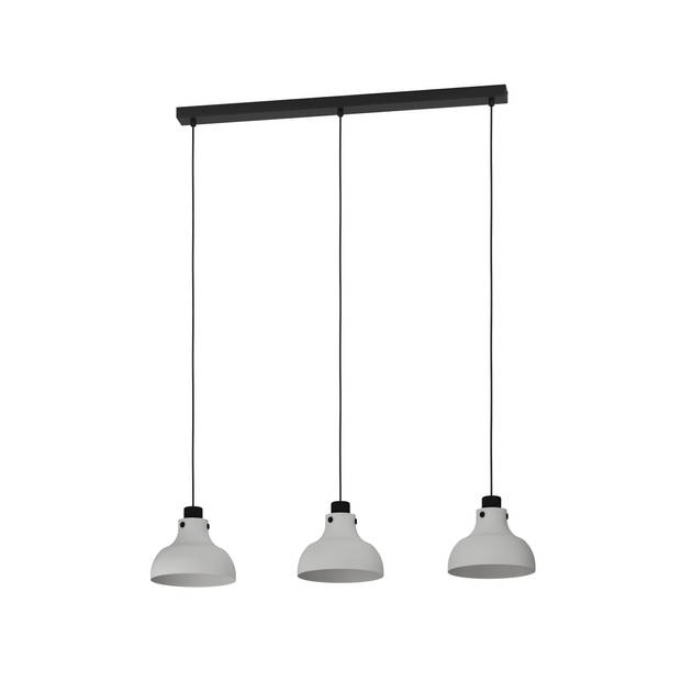 EGLO Matlock Hanglamp - E27 - 90 cm - Grijs/Zwart - Staal