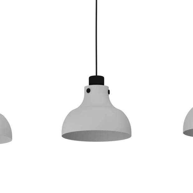 EGLO Matlock Hanglamp - E27 - 90 cm - Grijs/Zwart - Staal