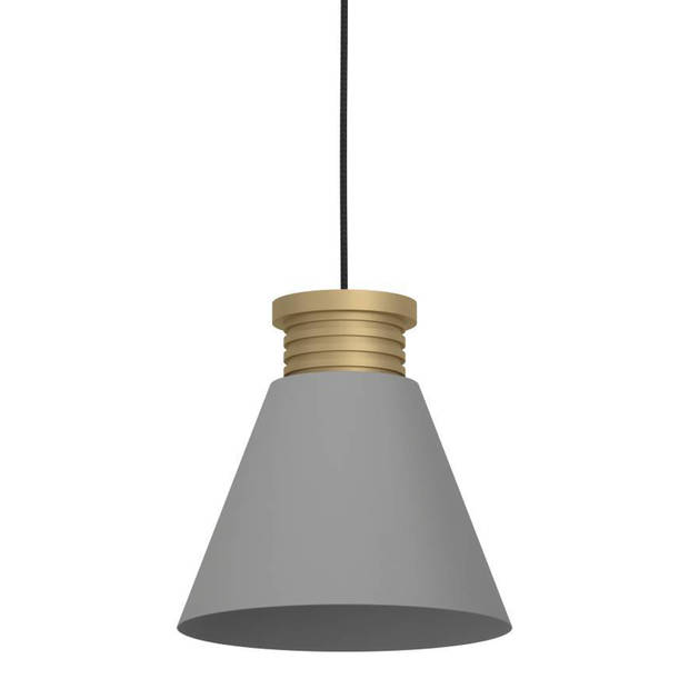 EGLO Twicken Hanglamp - E27 - 92 cm - Grijs/Goud -Staal