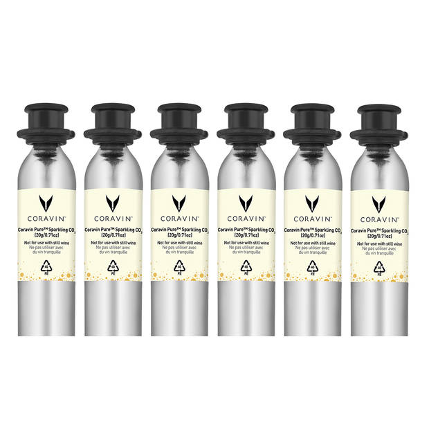 Coravin CO2 Capsules Sparkling - 6 Stuks