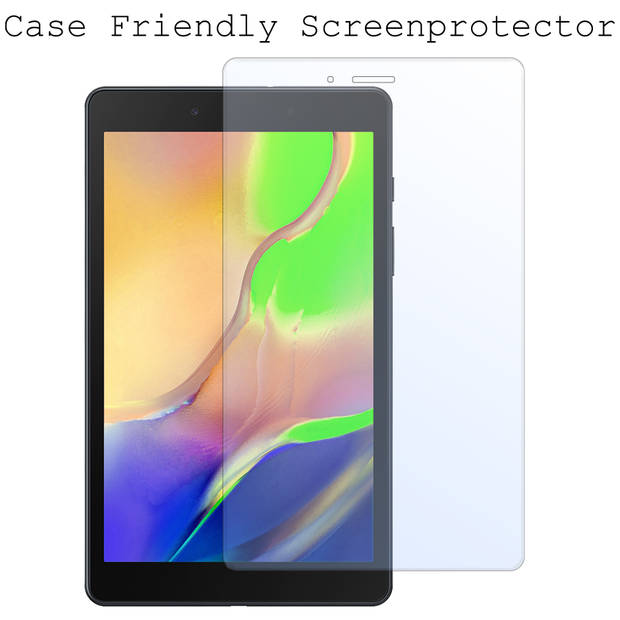 Basey Samsung Galaxy Tab A 8.0 (2019) Screenprotector Tempered Glass Beschermglas
