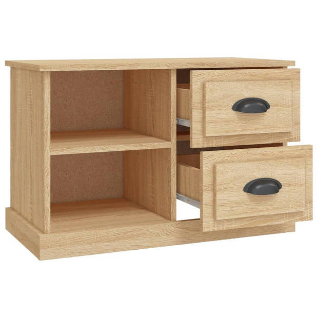 vidaXL Tv-meubel 73x35,5x47,5 cm bewerkt hout sonoma eikenkleurig