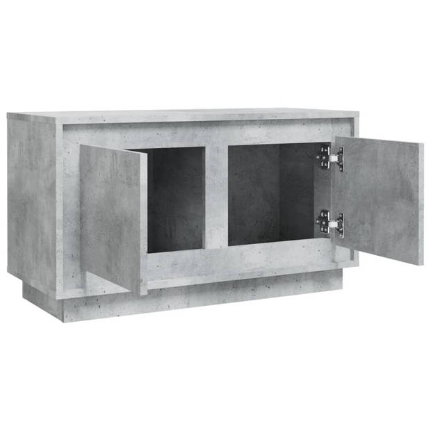 vidaXL Tv-meubel 80x35x45 cm bewerkt hout betongrijs