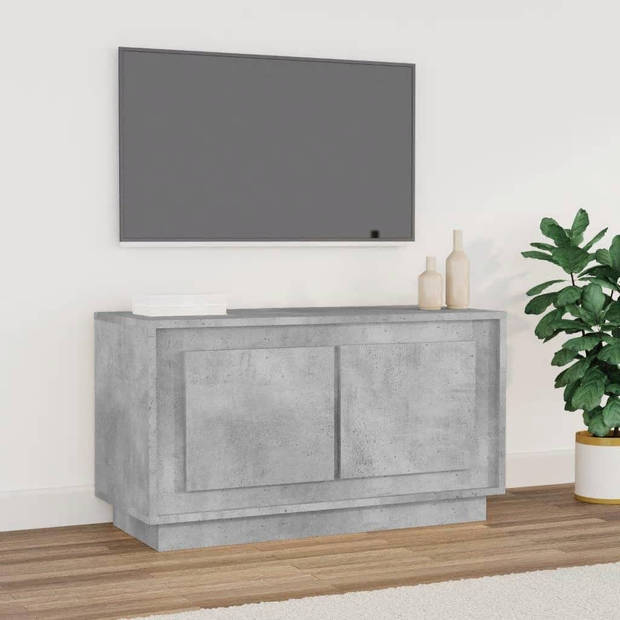 The Living Store Tv-meubel Betongrijs - 80 x 35 x 45 cm - Duurzaam materiaal