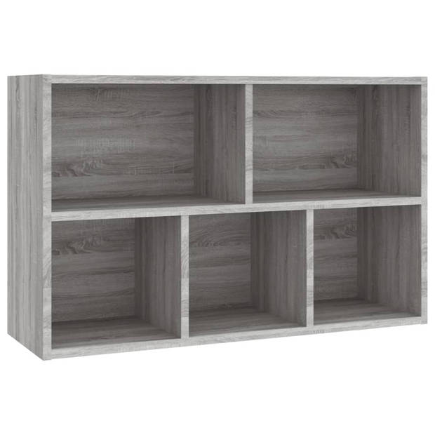 vidaXL Boekenkast/dressoir 50x25x80 cm bewerkt hout sonoma grijs