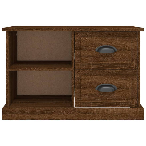 vidaXL Tv-meubel 73x35,5x47,5 cm bewerkt hout bruin eikenkleur