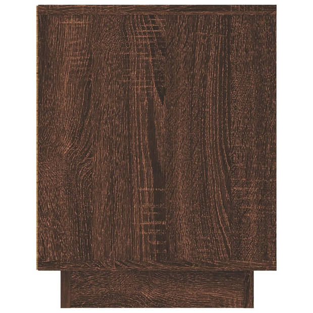 vidaXL Tv-meubel 80x35x45 cm bewerkt hout bruin eikenkleur