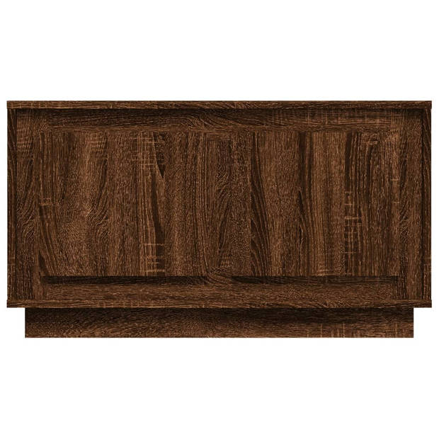 The Living Store TV-meubel Bruineiken 80x35x45 cm - Trendy en praktisch design - duurzaam bewerkt hout - voldoende