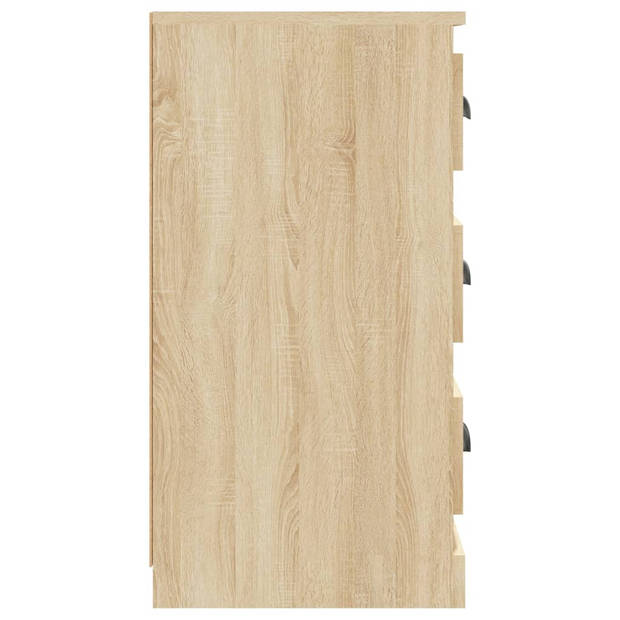 vidaXL Dressoir 70x35,5x67,5 cm bewerkt hout sonoma eikenkleurig