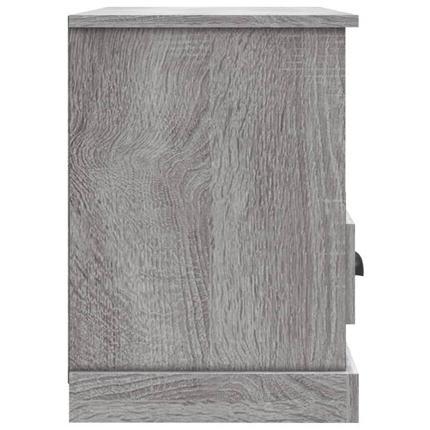 vidaXL Tv-meubel 80x35x50 cm bewerkt hout grijs sonoma eikenkleurig