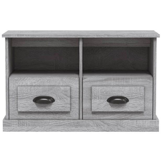 The Living Store TV-meubel - Trendy - 80 x 35 x 50 cm - Grijs Sonoma Eiken