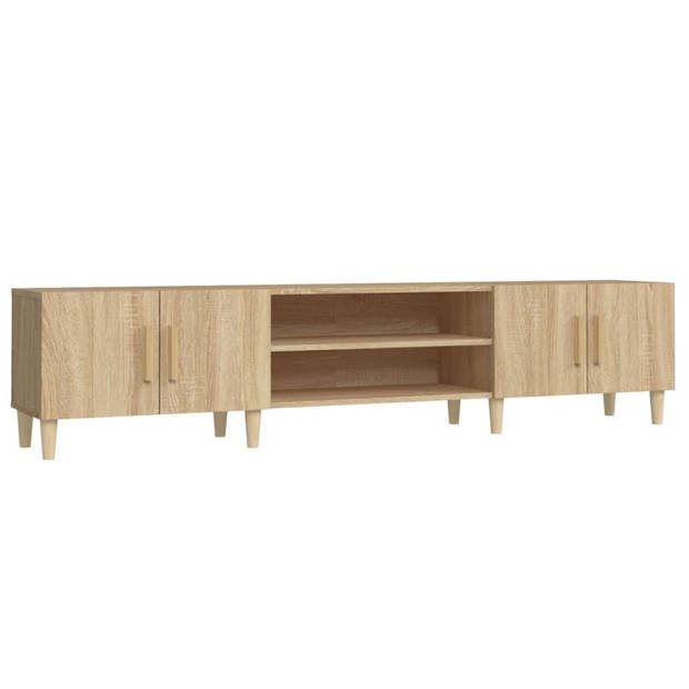 vidaXL Tv-meubel 180x31,5x40 cm bewerkt hout sonoma eikenkleurig