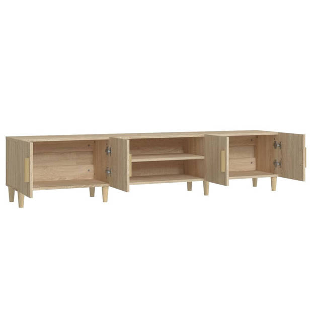 The Living Store TV-kast - Sonoma eiken - 180x31.5x40 cm - Trendy design