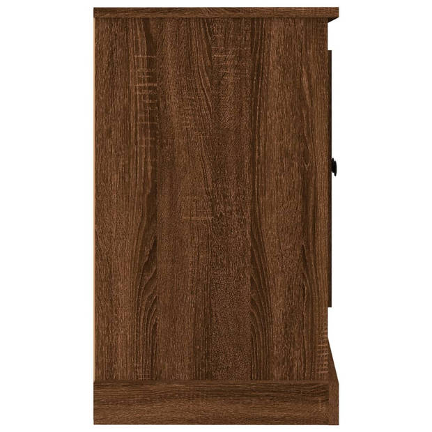vidaXL Dressoir 100x35,5x60 cm bewerkt hout bruin eikenkleur
