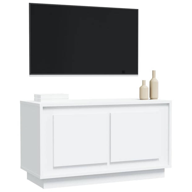 vidaXL Tv-meubel 80x35x45 cm bewerkt hout wit