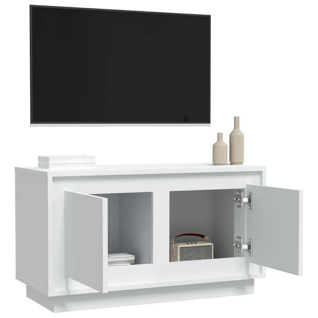 vidaXL Tv-meubel 80x35x45 cm bewerkt hout wit