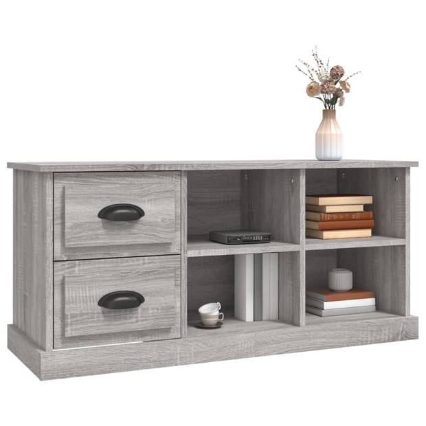 vidaXL Tv-meubel 102x35,5x47,5 cm bewerkt hout grijs sonoma eikenkleur