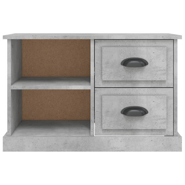 The Living Store Tv-kast Betongrijs 73x35.5x47.5 cm - Trendy design - Duurzaam materiaal - Voldoende opbergruimte