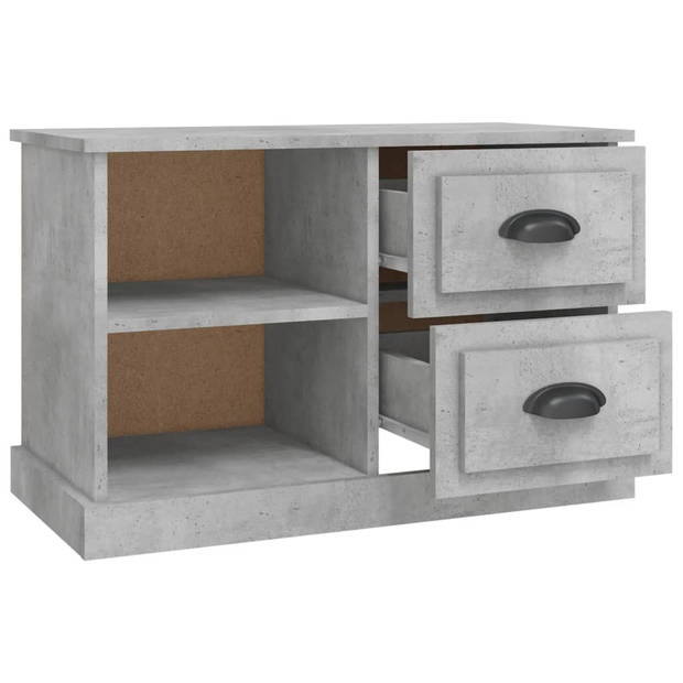 vidaXL Tv-meubel 73x35,5x47,5 cm bewerkt hout betongrijs