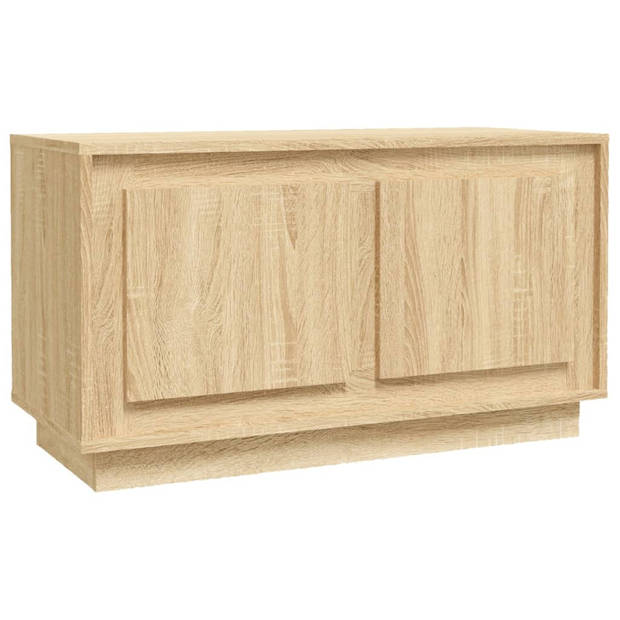 vidaXL Tv-meubel 80x35x45 cm bewerkt hout sonoma eikenkleurig