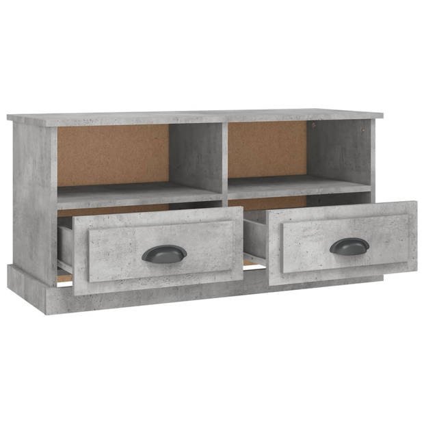 vidaXL Tv-meubel 93x35,5x45 cm bewerkt hout betongrijs