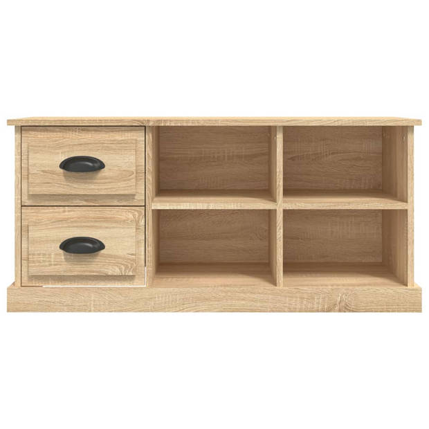 vidaXL Tv-meubel 102x35,5x47,5 cm bewerkt hout sonoma eikenkleurig