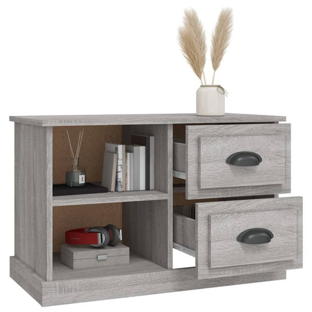 vidaXL Tv-meubel 73x35,5x47,5 cm bewerkt hout grijs sonoma eikenkleur