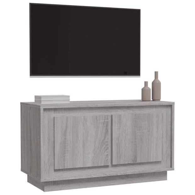 The Living Store TV-meubel Luxe - Grijs Sonoma Eiken - 80x35x45 cm