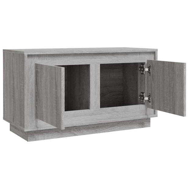 The Living Store TV-meubel Luxe - Grijs Sonoma Eiken - 80x35x45 cm