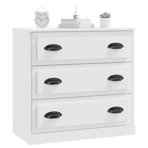 The Living Store Dressoir - Classic - Bijzetkast - 70 x 35.5 x 67.5 cm - Wit