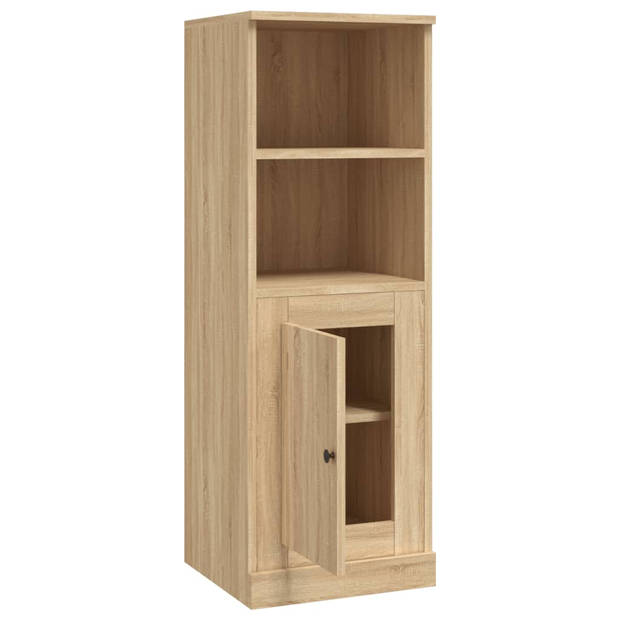 vidaXL Hoge kast 36x35,5x103,5 cm bewerkt hout sonoma eikenkleurig