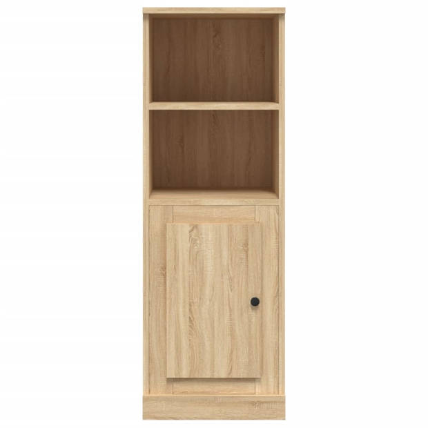 vidaXL Hoge kast 36x35,5x103,5 cm bewerkt hout sonoma eikenkleurig