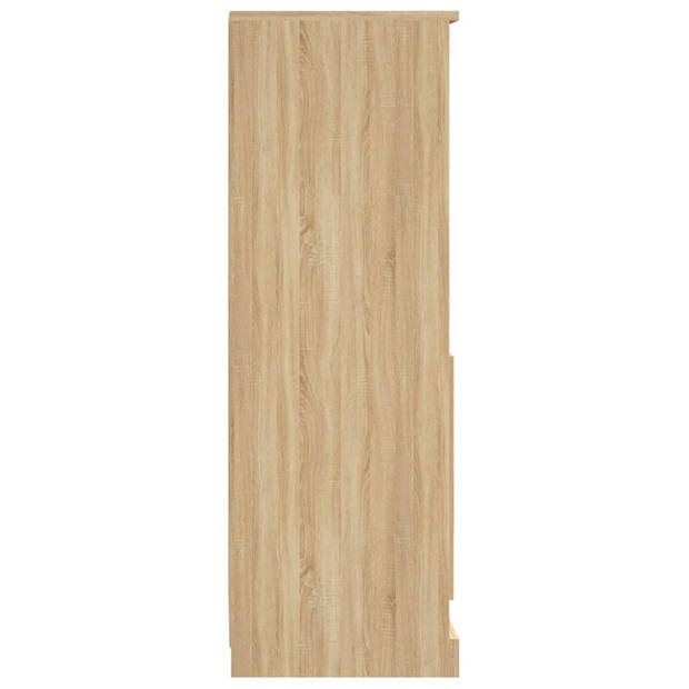 vidaXL Hoge kast 36x35,5x103,5 cm bewerkt hout sonoma eikenkleurig