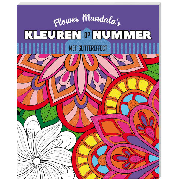 Kleuren op nummer - Flower Mandala's - Inclusief 12 Permanent Markers