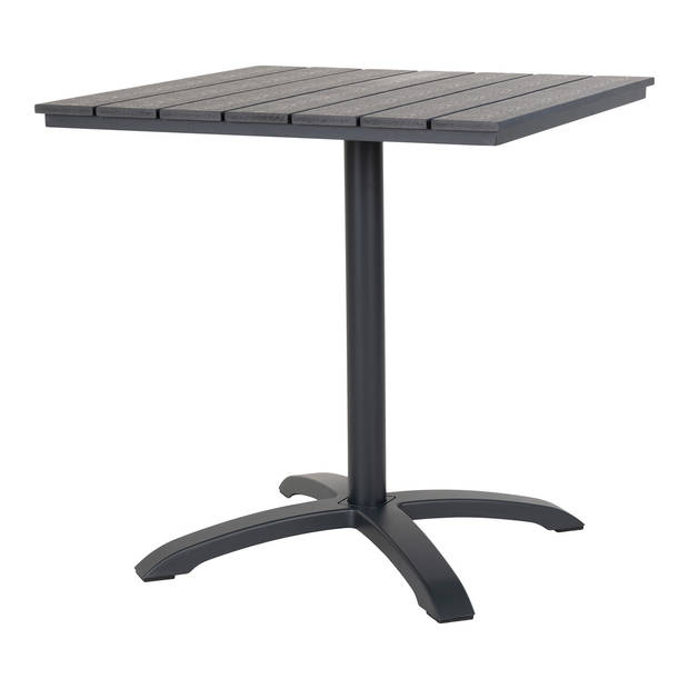 Chicago café tafel Ø70cm niet-hout grijs.