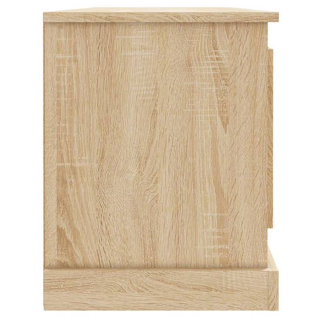 vidaXL Tv-meubel 100x35,5x45 cm bewerkt hout sonoma eikenkleurig