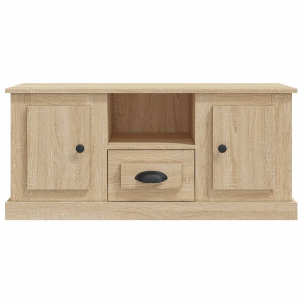 vidaXL Tv-meubel 100x35,5x45 cm bewerkt hout sonoma eikenkleurig