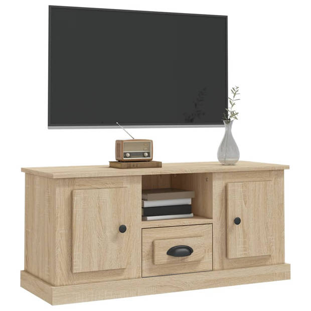 The Living Store Tv-meubel Sonoma Eiken - 100 x 35.5 x 45 cm - Trendy en praktisch