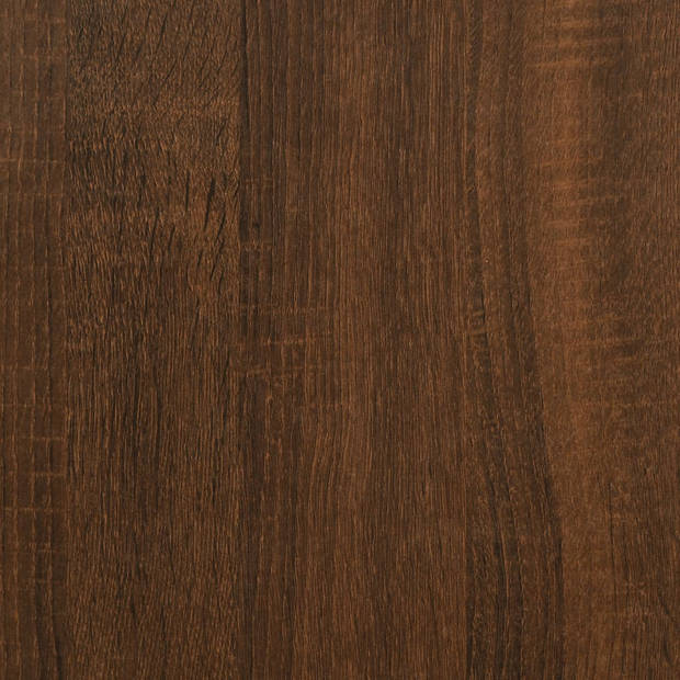 vidaXL Wandtafel 100x22,5x75 cm bewerkt hout bruin eikenkleur