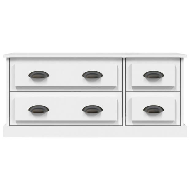 The Living Store Tv-meubel - Mediakast - 100 x 35.5 x 45 cm - wit hout