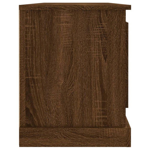 vidaXL Tv-meubel 100x35,5x45 cm bewerkt hout bruin eikenkleur