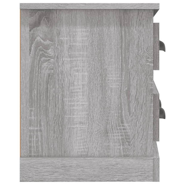 vidaXL Tv-meubel 100x35,5x45 cm bewerkt hout grijs sonoma eikenkleurig