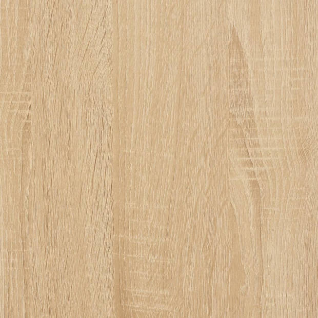 vidaXL Salontafel 100x50,5x45 cm bewerkt hout sonoma eikenkleurig