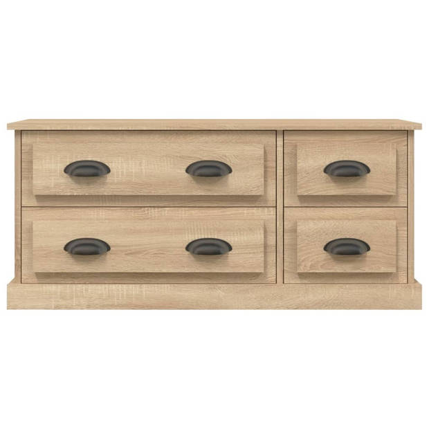 vidaXL Tv-meubel 100x35,5x45 cm bewerkt hout sonoma eikenkleurig