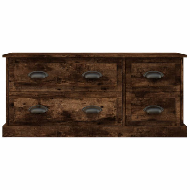 The Living Store TV-meubel - Gerookt eiken - 100 x 35.5 x 45 cm - Trendy en praktisch