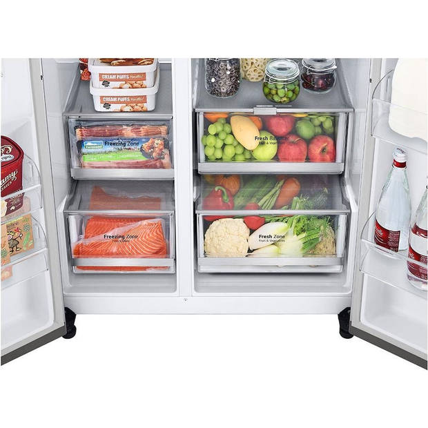 LG GSXV90BSDE Amerikaanse koelkast Instaview Water- en ijsdispenser Craft Ice™