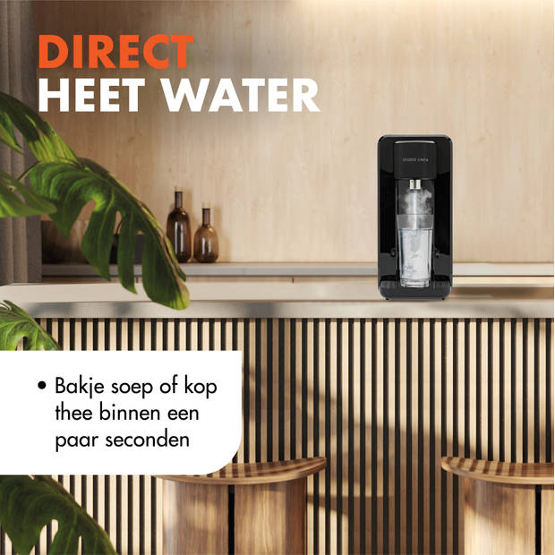 Studio Linea SLWK50BK Heetwaterdispenser - Instant Waterkoker - 2,5 Liter - Mat Zwart